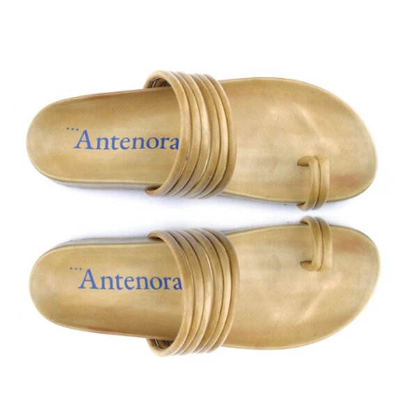 Designer Italian luxury footbed sandals, Hand made in Italy NWT SS2025 - Picture 1 of 2